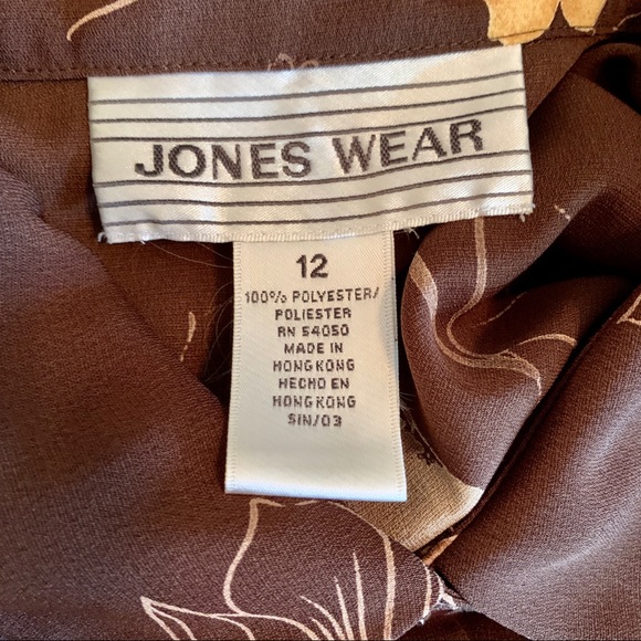 Vintage 1970's Brown Floral Blouse - Picture 12 of 12